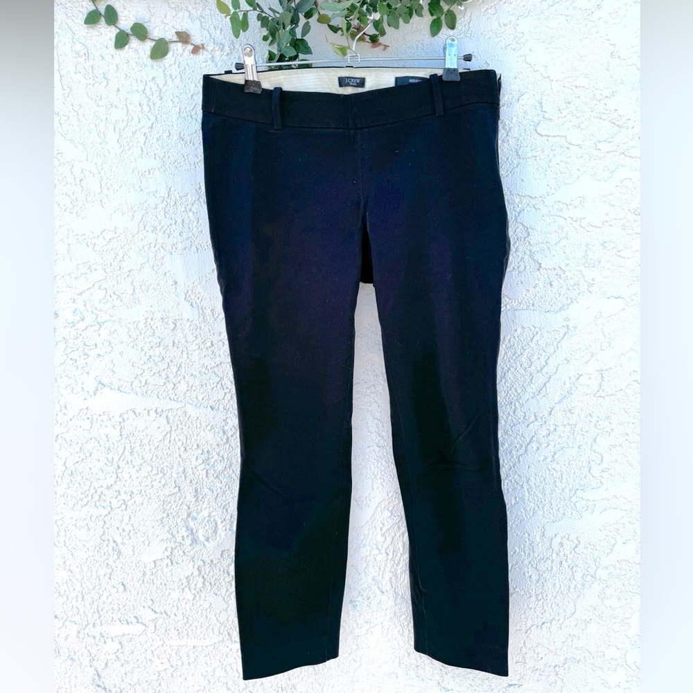 JCrew cigarette black skinny 'Minnie' cropped pant